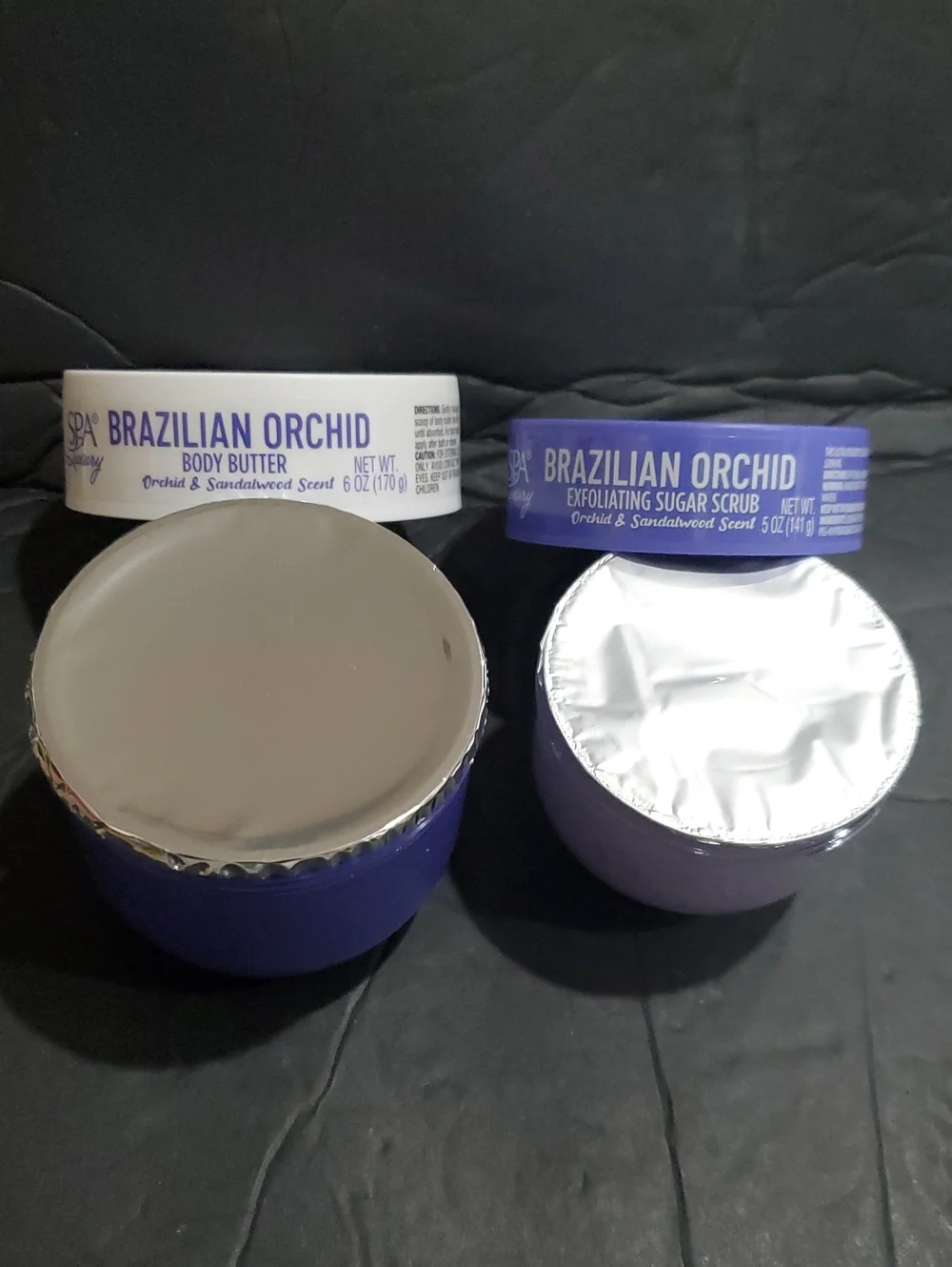 2pack Brazilian Orchid exfoliating body scrub and body butter brand new